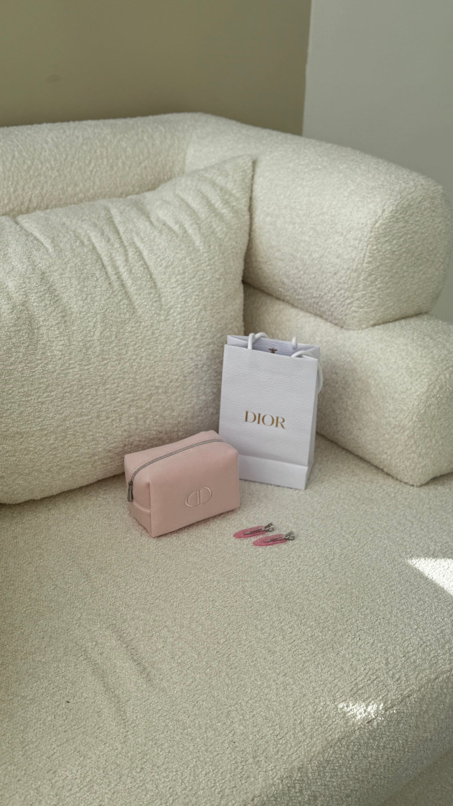 Dior Babypink Makeup Bag